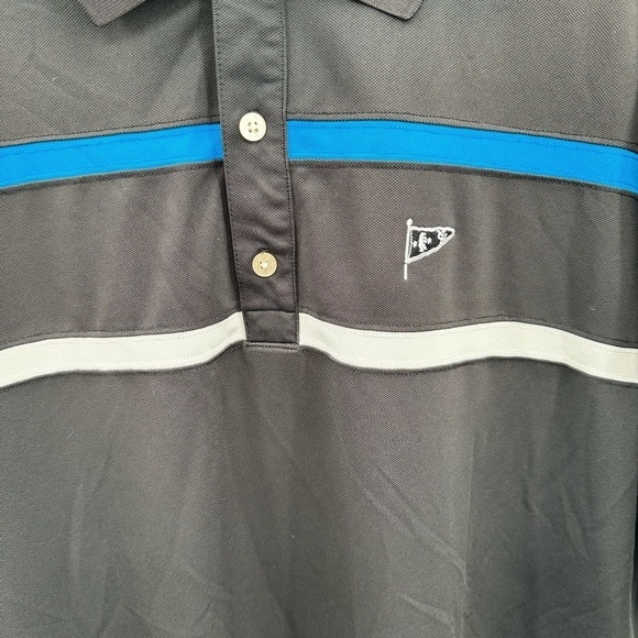 FOOTJOY GOLF men’s black-blue activewear athleisure casual polo. XL - Picture 3 of 10